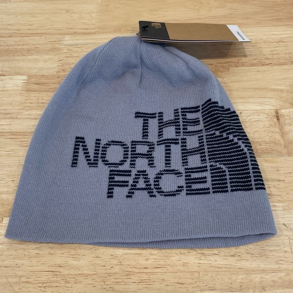 The North Face Other - THE NORTH FACE Reversible Highline Beanie Hat Cap OS Light Grey NWT perfect